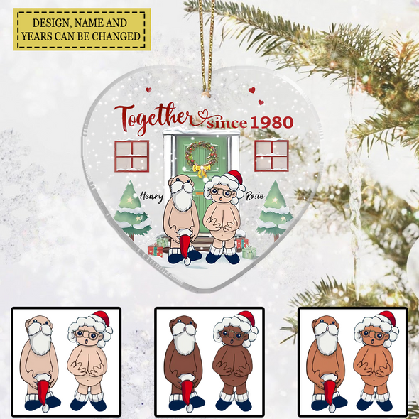 Personalized Ornament Gift For Couple - Custom Ornaments Gift For Christmas Together Since Ornament LHT-LTT251122