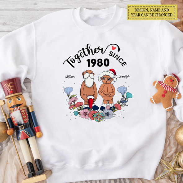 Personalized Gift For Matching Couple, Anniversary Gifts Together Since T-shirt, Hoodie, Sweatshirt LHT-TS221122