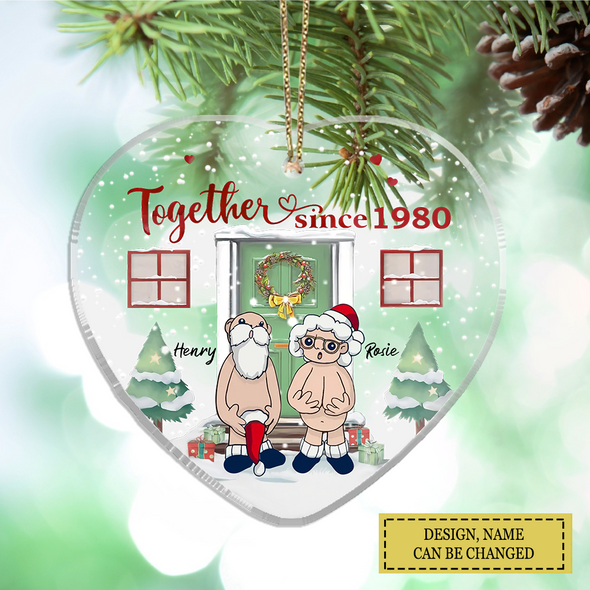 Personalized Ornament Gift For Couple - Custom Ornaments Gift For Christmas Together Since Ornament LHT-LTT251122