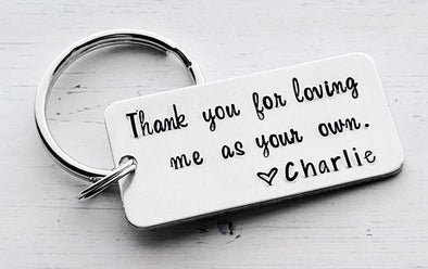 Gift For Bonus Dad Loving Me As Your Own Keychain