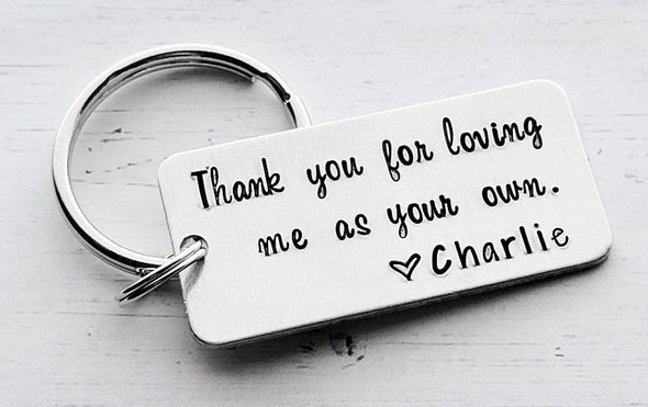 Gift For Bonus Dad Loving Me As Your Own Keychain
