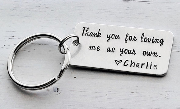 Gift For Bonus Dad Loving Me As Your Own Keychain
