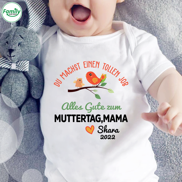 Du Machst Einen Tollen Job Mama Baby Onesie - AD05046