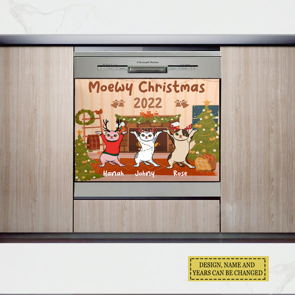 Meowy Christmas - Merry Christmas & Happy New Year - Personalized Dishwasher Covers - Christmas Gift For Cat Lovers LHT-LTT201122