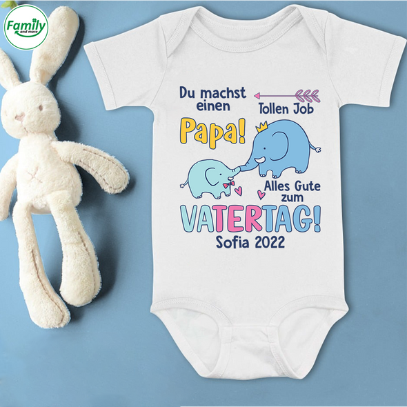 Du Machst Einen Tollen Job Papa Baby Onesie - AD05041