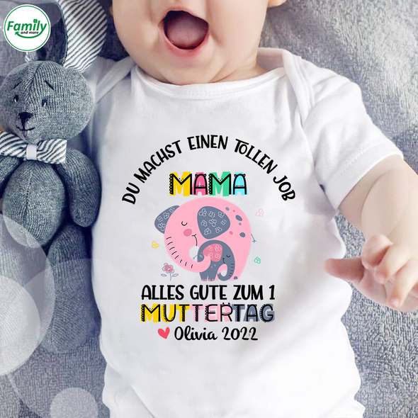 Du Machst Einen Tollen Job Mama Baby Onesie - AD05045