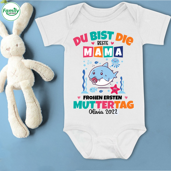 Du Bist Die Beste Mama Frohen Ersten Baby Onesie - AD05043