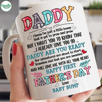 Daddy are you ready Happy First Father's Day-kv Mugs