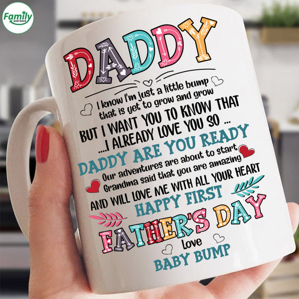 Daddy are you ready Happy First Father's Day-kv Mugs