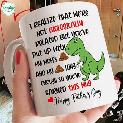 I realize that we're not biologically this mug-mc Mugs