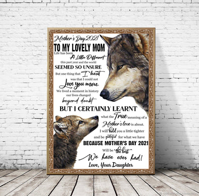 To my lovely mom Vertical Poster