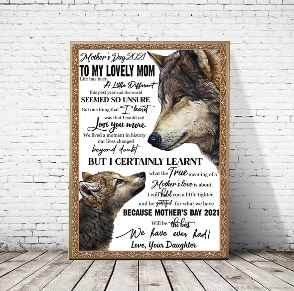 To my lovely mom Vertical Poster