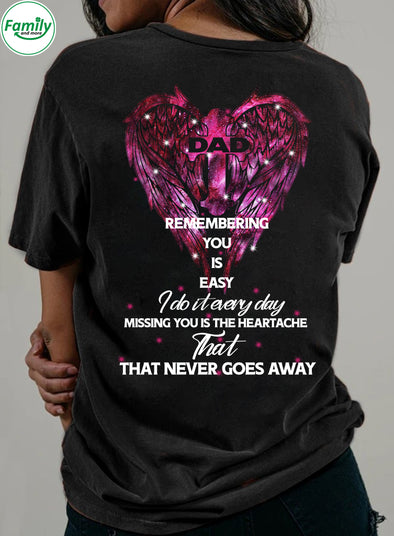 Missing you is the heartache that never goes away-mc Premium Fit Ladies Tee