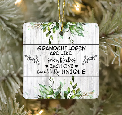 Gift For Grandchildren Each One Beautifully Unique Ornament - pp