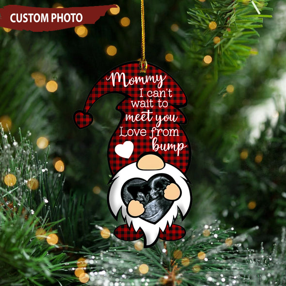 Personalized Gift For Mommy I Can’t Wait To Meet You Ornament - Mc