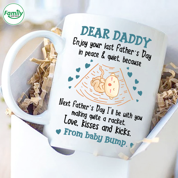 Gift For Future Daddy Piece And Quiet Mugs - CB - B04142022