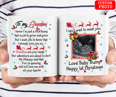 Personalized Gift For Gandma Happy 1st Christmast Mugs - Mc