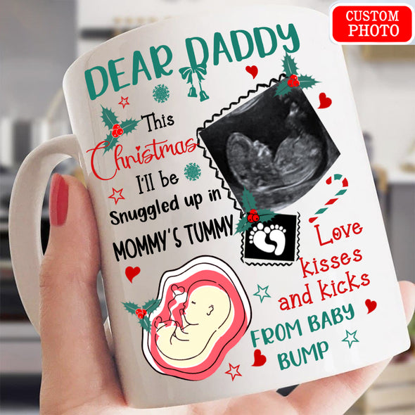 Personalized Gift For Daddy Love Kisses And Kicks Mugs - Mc