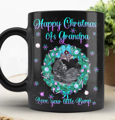 Personalized Gift For Grandpa Happy Merry Christmas Mugs - Mc