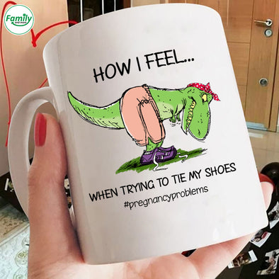 When trying to tie my shoes Mugs