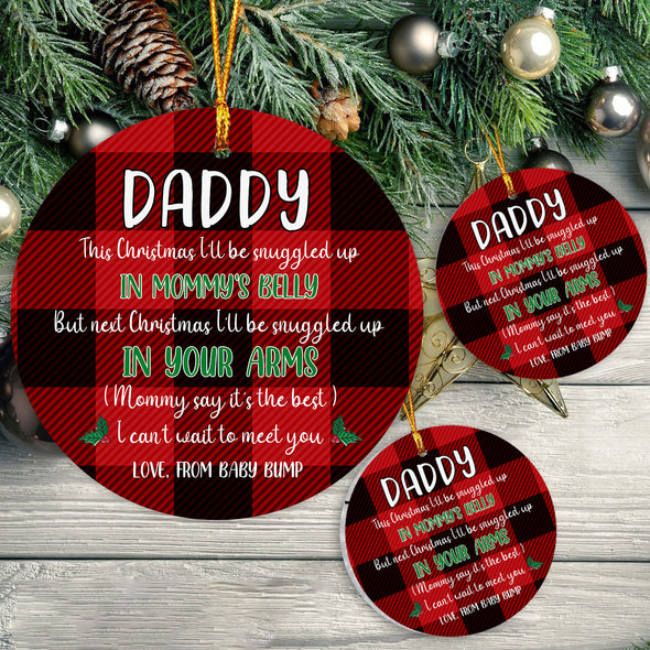 Gift For Daddy Mommy Say It's The Best Ornament - pp