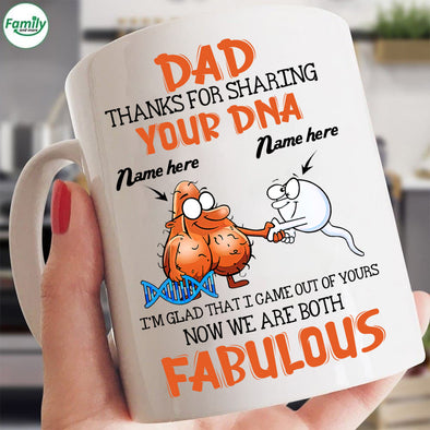 Dad Thanks for sharing your DNA-mc Mugs