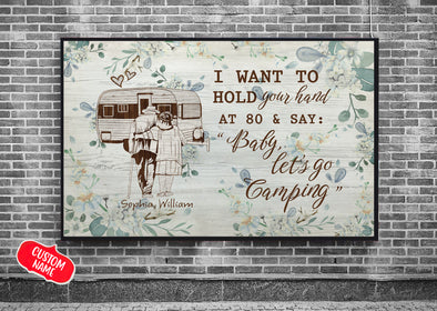 I want to hold your hand Horizontal Poster