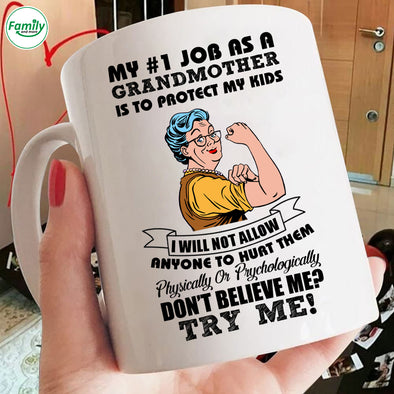 Happy Mother's Day My 1st Job as GrandMother Mugs