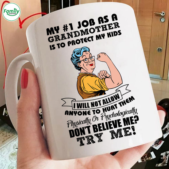 Happy Mother's Day My 1st Job as GrandMother Mugs