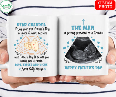 The man is getting promoted to a Grandpa-mc Mug