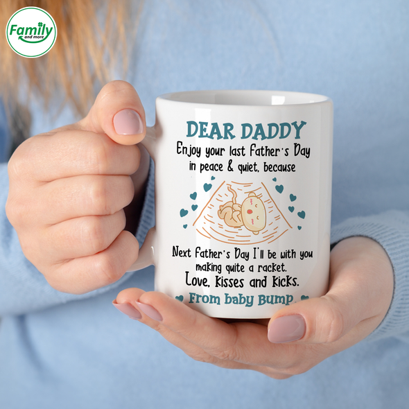 Gift For Future Daddy Piece And Quiet Mugs - CB - B04142022