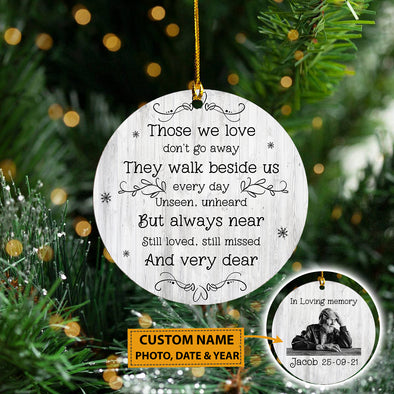 Personalized Gift For The Person Who Is Always In Our Memory Ornament - pp