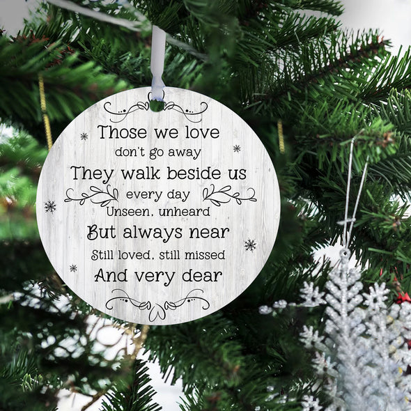 Personalized Gift For The Person Who Is Always In Our Memory Ornament - pp