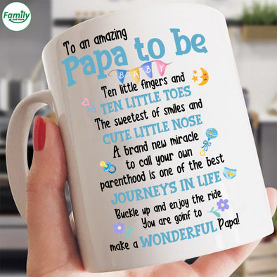 Papa to be ten little fingers-kv Mugs