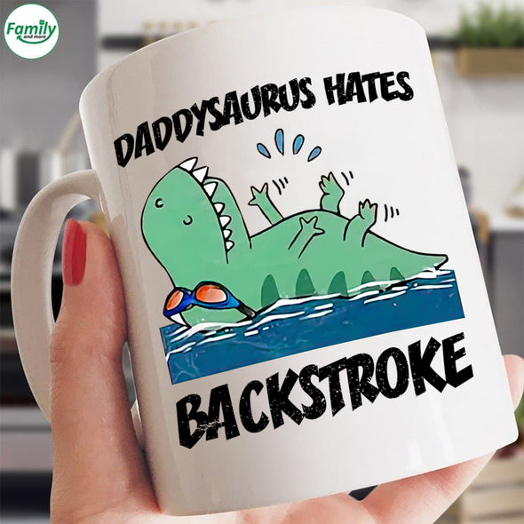 Daddysaurus Hates Backstroke-mc Mugs