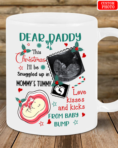 Personalized Gift For Daddy Love Kisses And Kicks Mugs - Mc