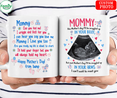 Personalized Gift For Mommy Can you feel me Mug