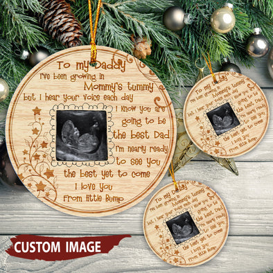 Personalized This Christmas 2021 I'll Be Snuggled Up Two Side Ornament Gift For Daddy I Know You Are Going To Be The Best Dad - pp