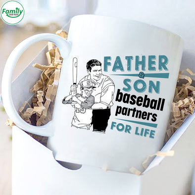 Father and Son baseball partners for life-mc Mugs