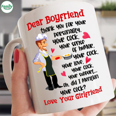 Dear Boyfriend Thank you for your personality-mc Mugs