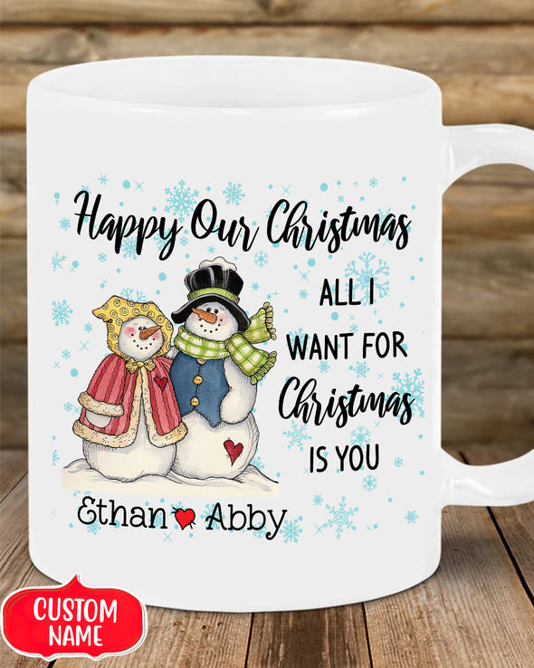 Gift For Couple All I Want For Christmas Is You Mugs - Mc