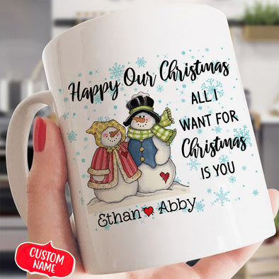 Gift For Couple All I Want For Christmas Is You Mugs - Mc