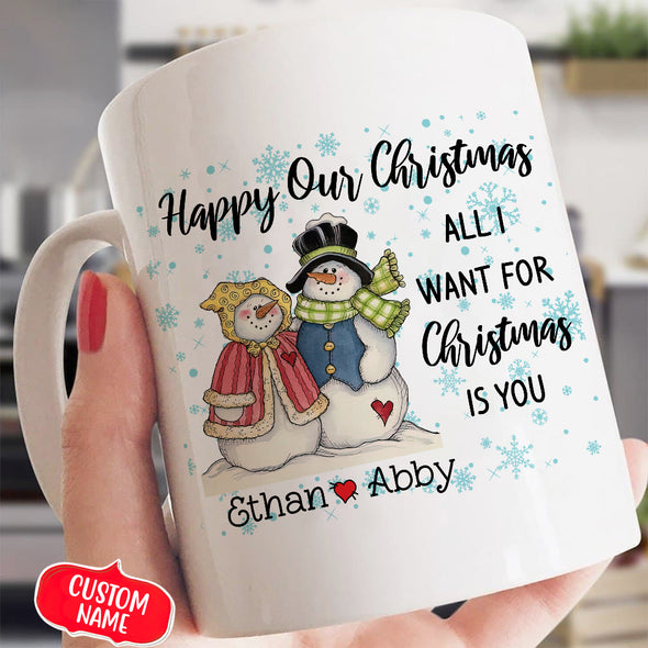 Gift For Couple All I Want For Christmas Is You Mugs - Mc