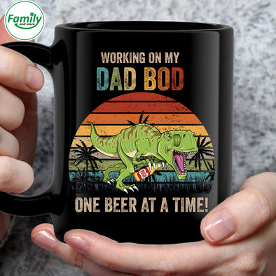 Working on my Dad bod one beer at a time - Mc Mugs