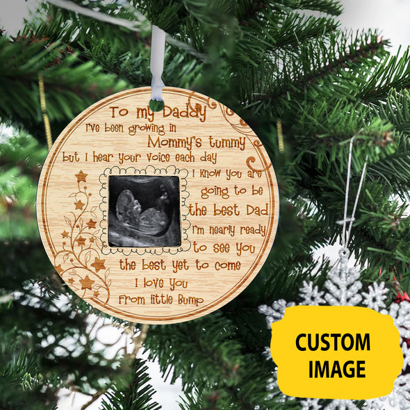 Personalized This Christmas 2021 I'll Be Snuggled Up Two Side Ornament Gift For Daddy I Know You Are Going To Be The Best Dad - pp