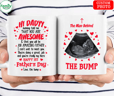 Hi Daddy awesome Happy 1st Father's Day-mc mug