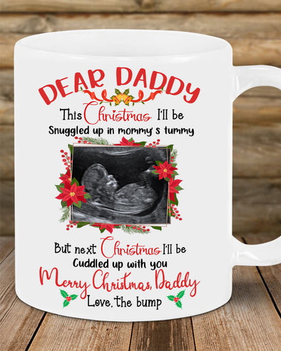 Personalized Gift For Daddy Happy Merry Christmas Mugs - Mc