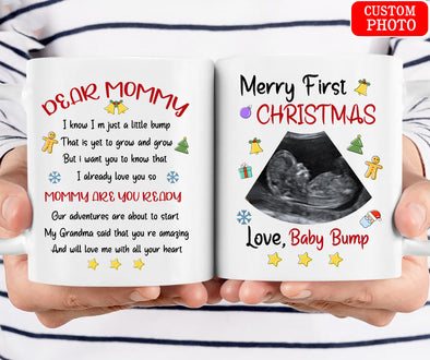 Personalized Gift For Wife Merry First Christmas Mugs - pp