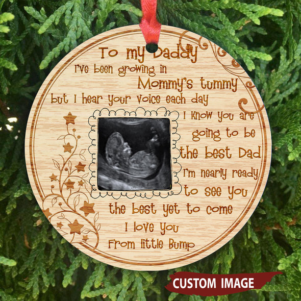 Personalized This Christmas 2021 I'll Be Snuggled Up Two Side Ornament Gift For Daddy I Know You Are Going To Be The Best Dad - pp