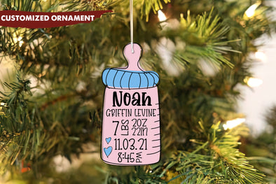 Gift For Parents Baby Bottle Ornament - Mc